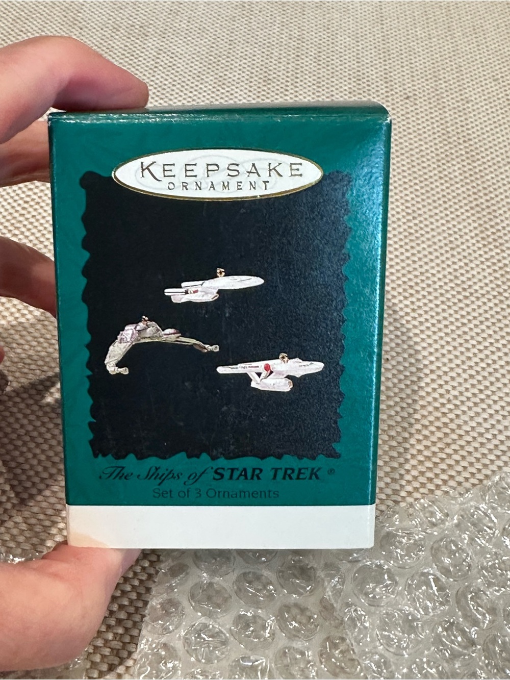 STAR TREK Vintage Hallmark Keepsakes Ships 3 pack NEW! Pristine! Never Opened